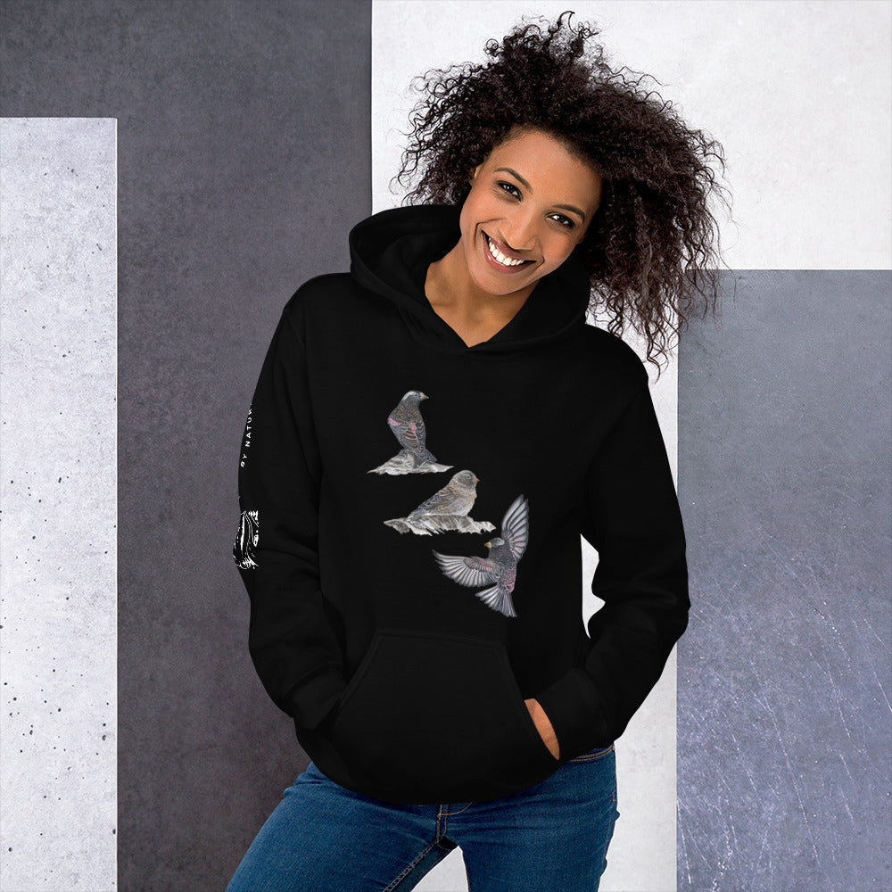 Black Rosy-finch Unisex Hoodie