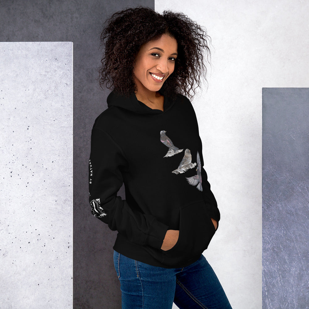 Black Rosy-finch Unisex Hoodie