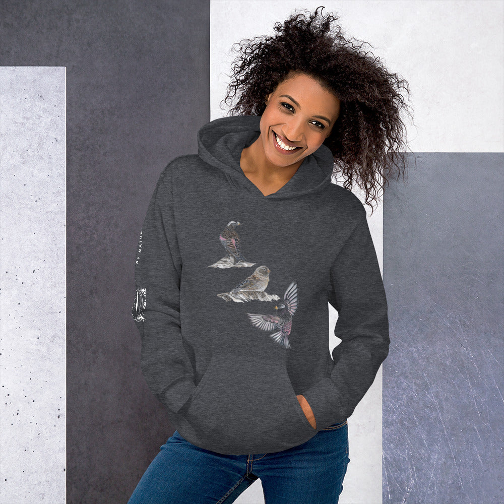Black Rosy-finch Unisex Hoodie