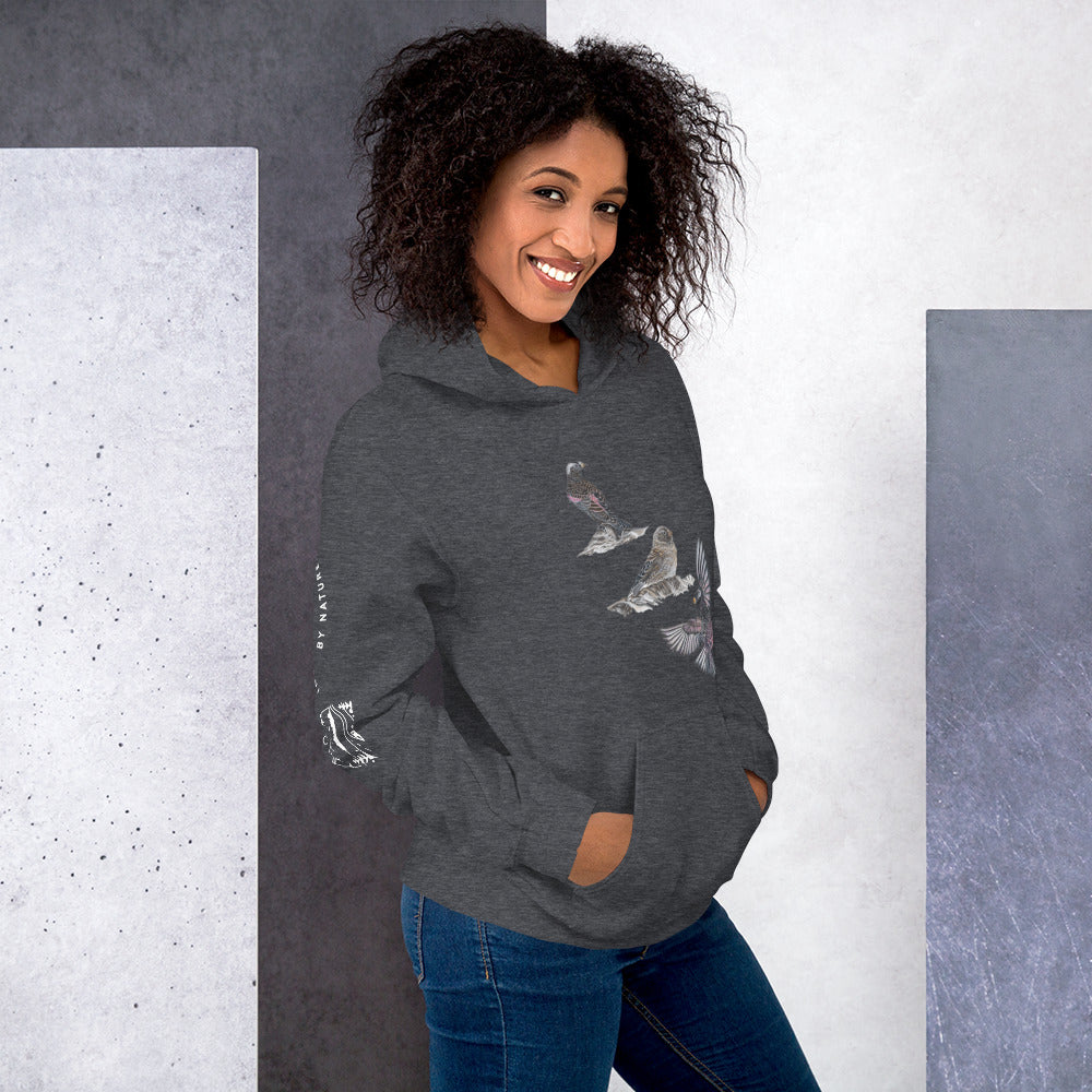 Black Rosy-finch Unisex Hoodie