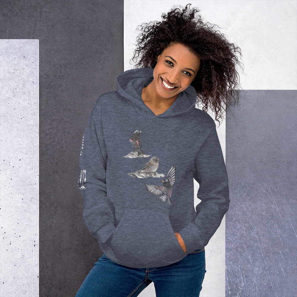 Black Rosy-finch Unisex Hoodie