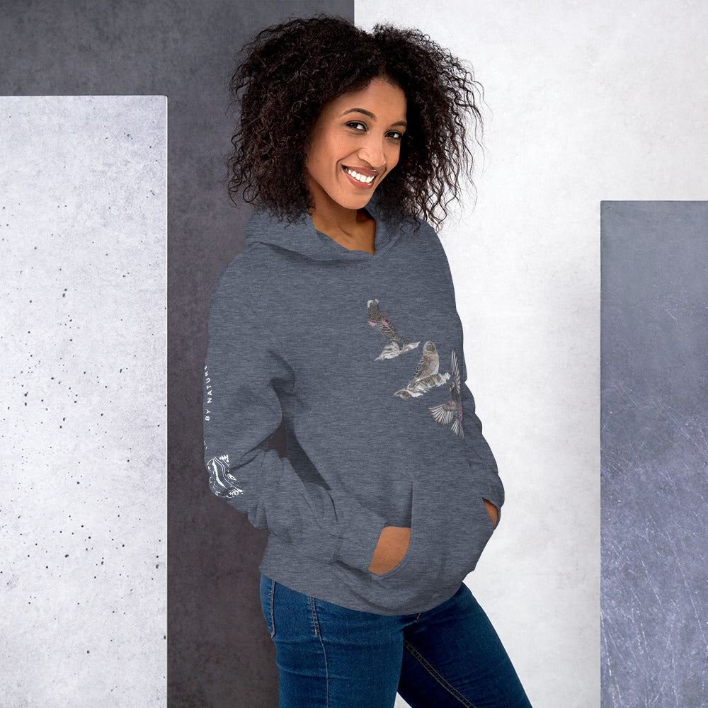 Black Rosy-finch Unisex Hoodie