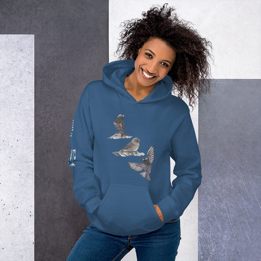 Black Rosy-finch Unisex Hoodie