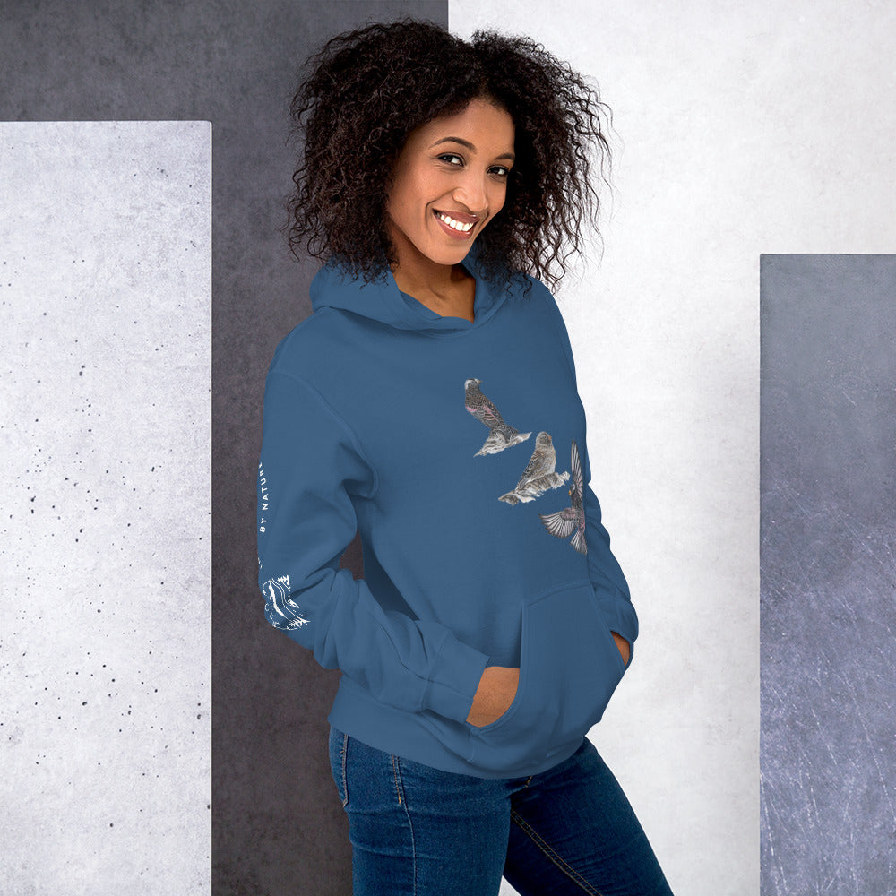 Black Rosy-finch Unisex Hoodie