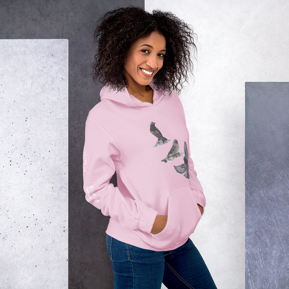 Black Rosy-finch Unisex Hoodie