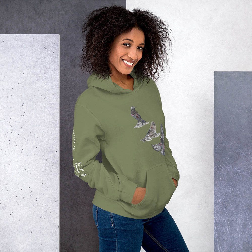 Black Rosy-finch Unisex Hoodie