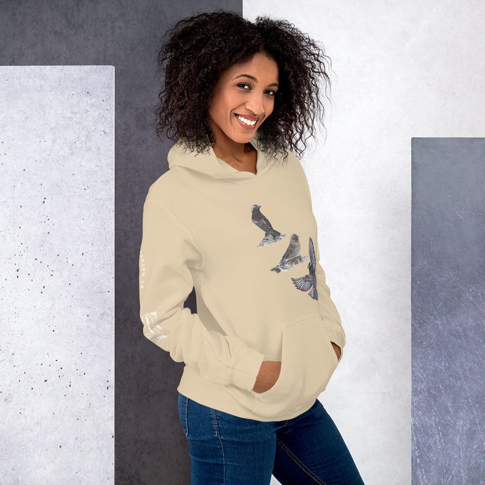 Black Rosy-finch Unisex Hoodie